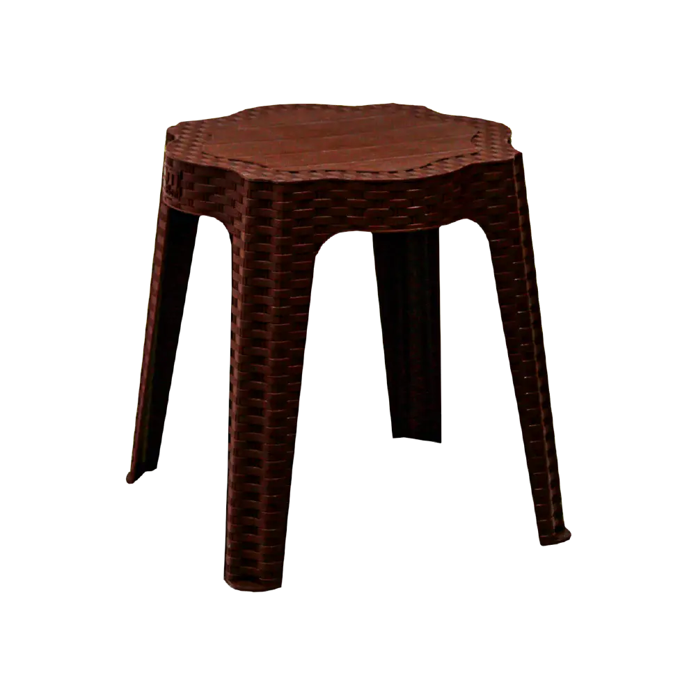 3M Plast Sephora 42x42x43cm Brown Round Plastic Table