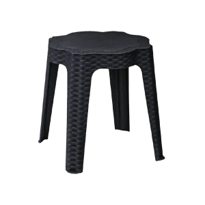 3M Plast Sephora 42x42x43cm Charcoal Grey Round Plastic Table