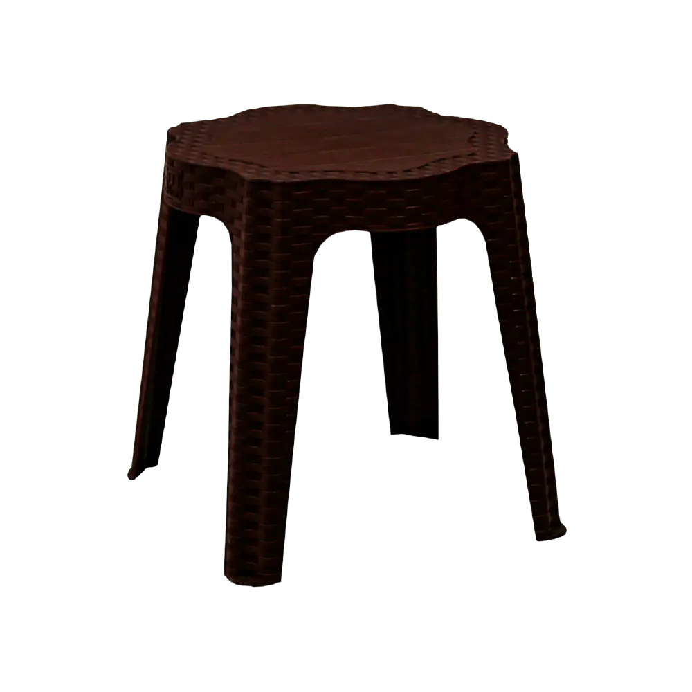 3M Plast Sephora 42x42x43cm Dark Brown Round Plastic Table