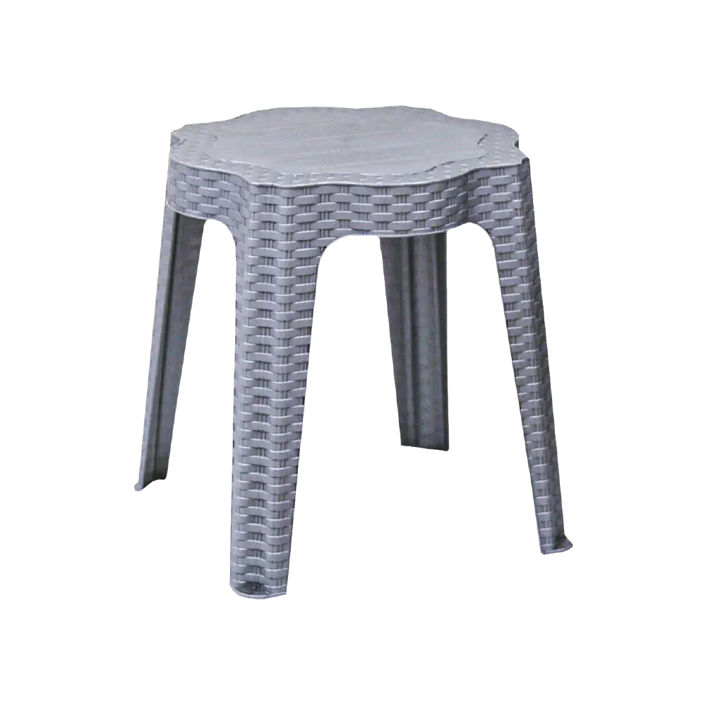 3M Plast Sephora 42x42x43cm Silver Round Plastic Table