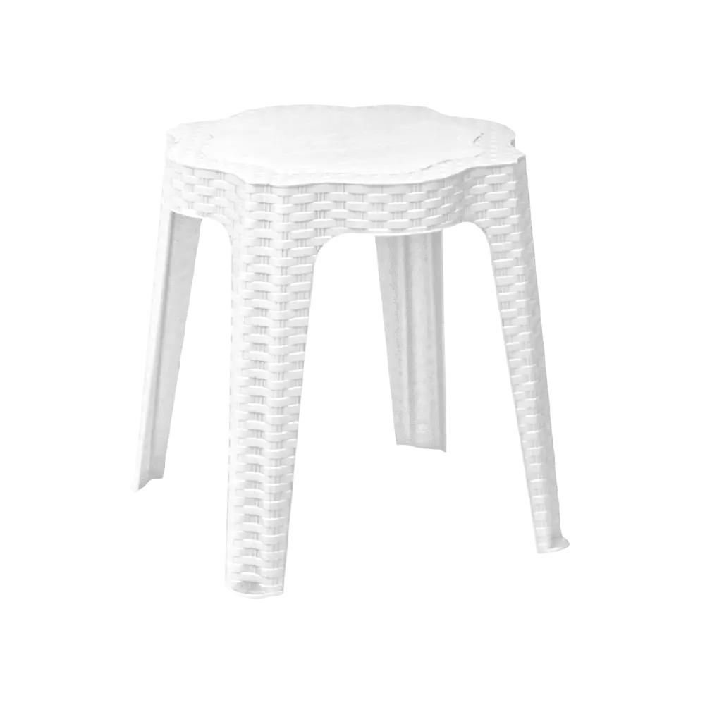 3M Plast Sephora 42x42x43cm White Round Plastic Table