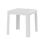 3M Plast Sinora 42x42x43cm White Squared Plastic Table