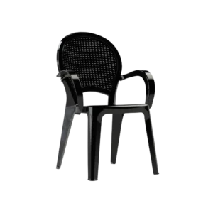 3M Plast Sultana Black Plastic Chair