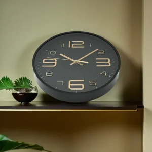Circular 30cm Black Wall Watch1
