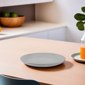 Dosthoff 25cm Deep Light Grey Flat Plate1