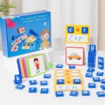 Educational wooden spelling learning board1