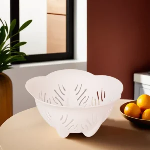Flower Shaped White Strainer1