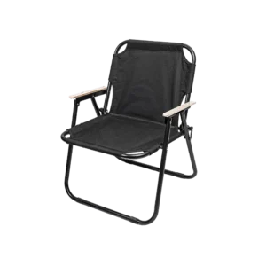 Foldable 50x50x80cm Black Outdoor Chair