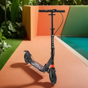 Folding Scooter 2 Wheels Black with Brake4