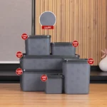 Freshlife 6Pcs Black Storage Box Set