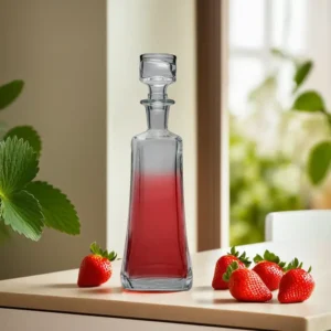Glass 1200ml Plain Tall Decanter1