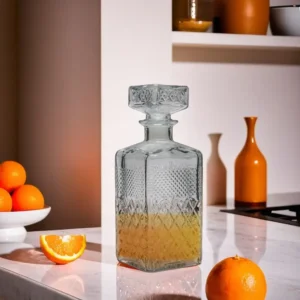 Glass 1500ml Decanter with Diamond Cut Pattern1