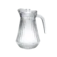 Glass 1500ml Groove Patterned Jug With Lida