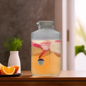 Glass 2000ml Narrow Ripped Jug1