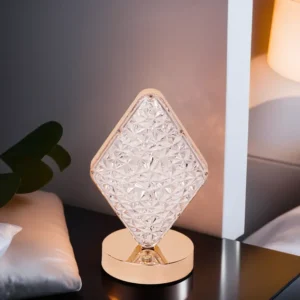 Golden 10x10x20cm Rhombus Touch Lambader1