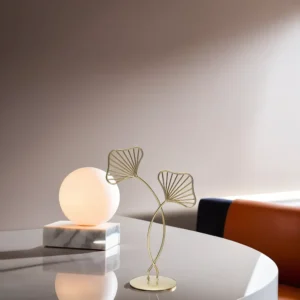 Golden 26cm Ginkgo Leaf Decor1