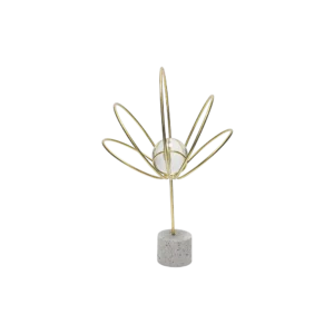 Golden 26cm Orbit Design with Crystal Ball Decor