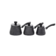 Momaz 3pcs Granite Grey Coffee Pots Set With Glass Lid