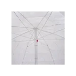 Outdoor 2m White Naylon Beach Umbrella1