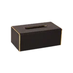 Plastic 25x13.5x10cm Black Tissue Box