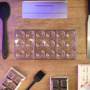 Polycarbonate 18 Slots Elipse Shaped Chocolate Mold1