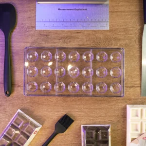 Polycarbonate 21 Slots Ball Shaped Chocolate Mold1