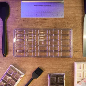 Polycarbonate 24 Slots Rectangle Shaped Smooth Chocolate Mold1