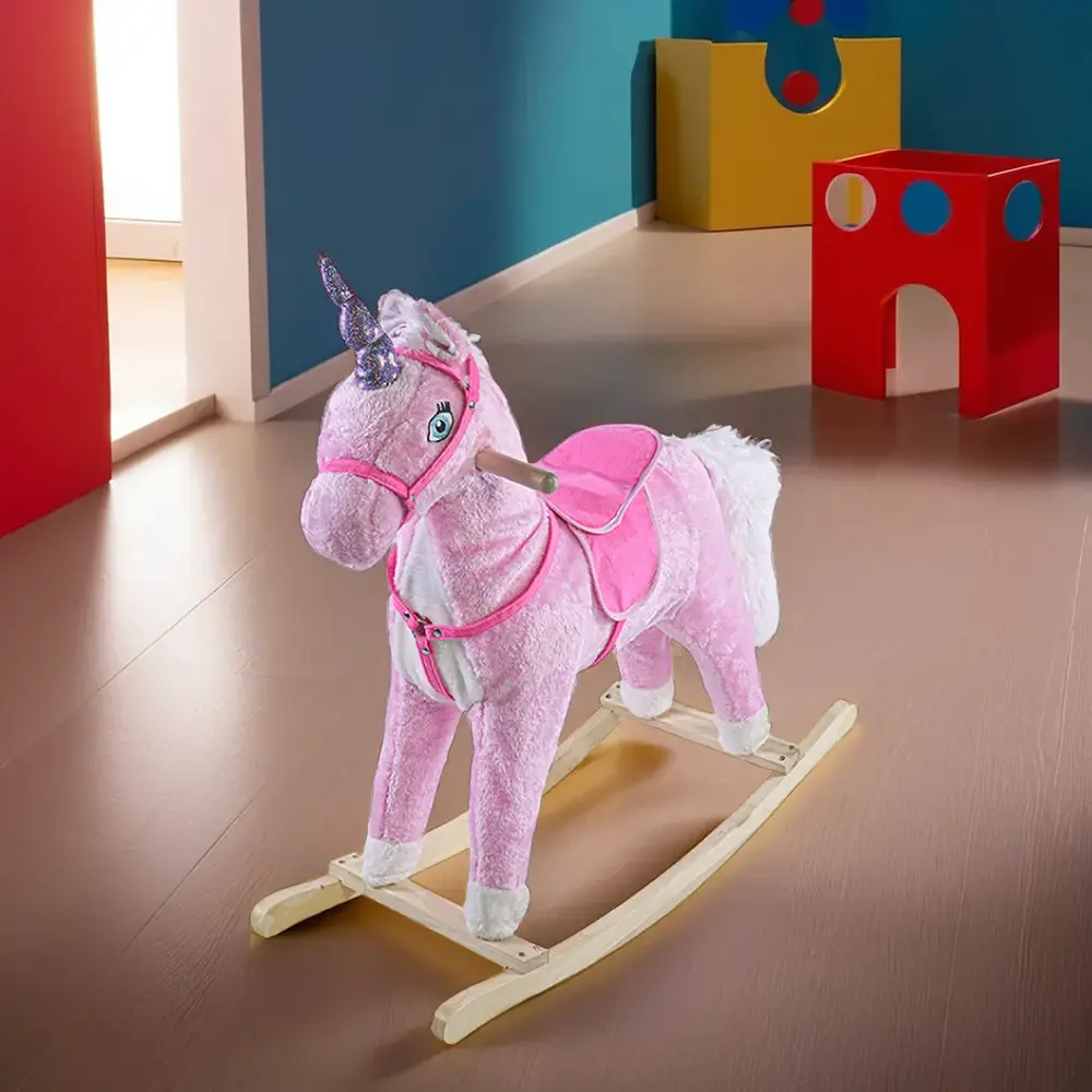 Rocking-72x28x68cm-Pink-Unicorn-with-Saddle2