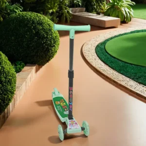 Scooter 3 Wheels Aqua & Black Cute Animals1