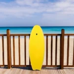 Solid 115x44cm Yellow Surfboard2