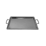 Stainless 50x28cm Grooves Patterned Tray