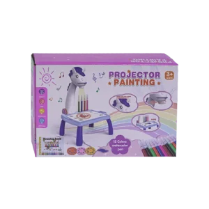 Unicorn Projector Small Table With 12 Watercolor Pen