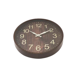 Wooden 30cm Brown Wall Watch