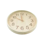 Wooden 35cm Beige Wall Watch