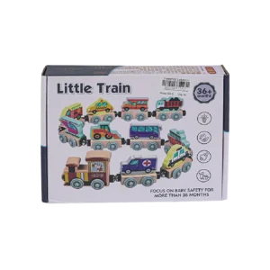 Wooden Animals Magnetic Little Train Set