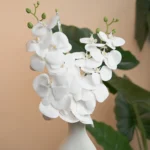 Artificial Single White Orchid Flower