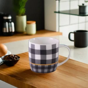 Black & White Squares Pattern 350ml Mug1