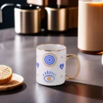 Blue Eye & Circle Pattern Mug1