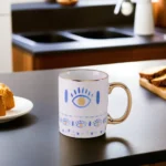 Blue & Red Eye Pattern Mug1