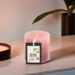 Circular 6.5cm Rose Scented Candle1