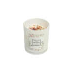Circular 7cm Dried Colored Flowers Scented Candle