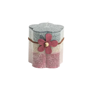 Flowers Shaped 6.5x7.5cm Three-Tiers Cinnamon Scented Candle