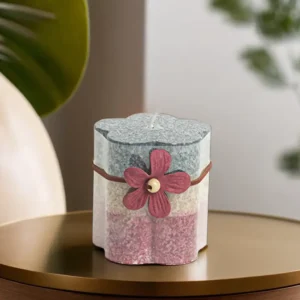 Flowers Shaped 6.5x7.5cm Three Tiers Cinnamon Scented Candle1