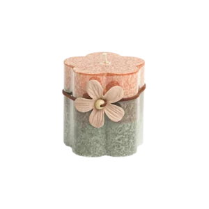 Flowers Shaped 6.5x7.5cm Three-Tiers Pumpkin Scented Candle