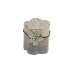 Flowers Shaped 6.5x7.5cm Three-Tiers Vanilla Scented Candle