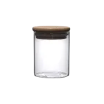 Glass 200ml Transparent Lid With Wooden Lid