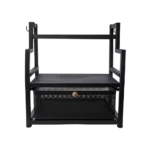 Metalic 46.5x26.5x51.5cm Black Storage Stand