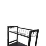 Metalic-47x26.5x57.5cm-Black-Storage-Stand3