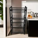 Metalic-50x32x97cm-Four-Tier-Black-Storage-Stand1