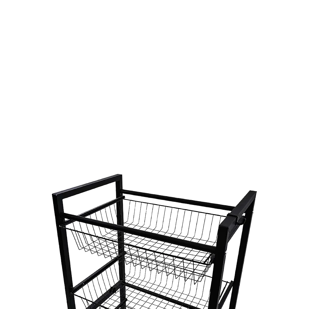 Metalic-50x32x97cm-Four-Tier-Black-Storage-Stand2